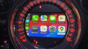 Multimidia Carplay + Android Auto + entrada para Câmera de Ré | MINI (SEM FIO)