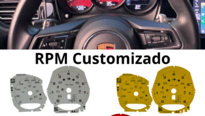 Fundo Customizado Personalizado RPM Porsche Macan, Boxster, Cayman, 718